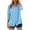Light Blue, variant on LIaqionyy Womens Shirts 3/4 Sleeve Tunic Tops Button down Loose Dressy Blouses V Neck Pullover Work Clothes