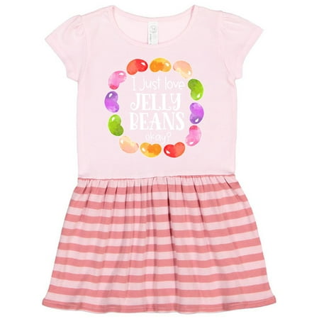 

Inktastic I Just Love Jellybeans Okay Easter Candy Gift Toddler Girl Dress