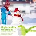 thumbnail image 4 of Herramienta para hacer bolas de nieve, clip de bola de nieve de dinosaurio en forma de dinosaurio para niños, fácil de agarrar, molde de arena para nieve al aire libre para regalo de Navidad Muyoka Hogar, 4 of 6