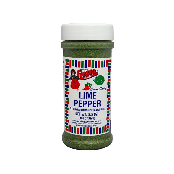 Fiesta Brand Extra Fancy Lime Pepper Seasoning, 5.5 oz