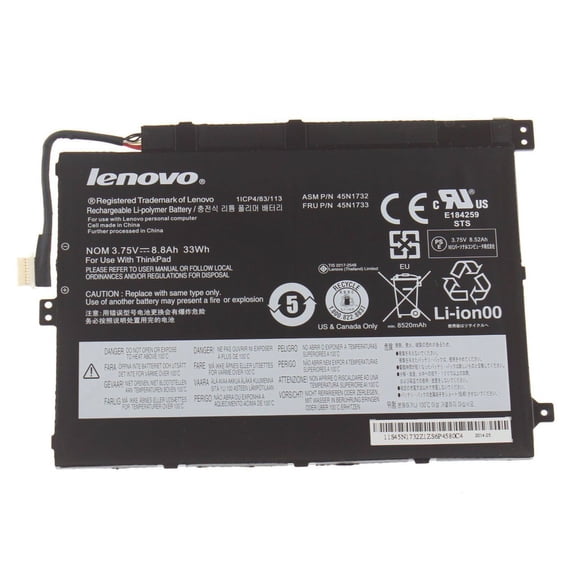 New Genuine Lenovo ThinkPad Tablet 10 3.75V 8800mAh/33Wh Battery 45N1729