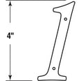 thumbnail image 2 of 4 in. House Number 1, Diecast, Brass Finish, 2 of 2
