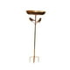 thumbnail image 3 of Cuenco de baño para pájaros, comedero para pájaros, cuenco de alimentación con estaca de pedestal de hierro metálico, bebedero para pájaros independie, 3 of 9