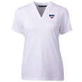 thumbnail image 2 of Women's Cutter & Buck White SMU Mustangs Forge Blade V-Neck Top, 2 of 3