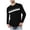 hgg332-Black, variant on Yaoyar Printed Sleepwear Long Sleeve Top for Men, Casual Lounge Tee for Home Comfort, Soft Relaxed Fit Housewear Pullover Shirt