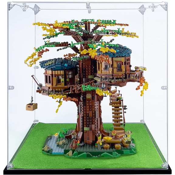 Acrylic Display Case Compatible with Lego Tree House #21318, Dustproof Display Case (Case Only)