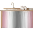 thumbnail image 2 of Pink Grey Cabinet Curtain 32"Wx55"L, Dustproof Pantry Door Curtain with Self Adhesive Tape, Gray Farmhouse Modern Rustic Tall Storage Cover Privacy Drape for Bathroom Kitchen Laundry Room, 2 of 9