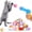 One Gun + 20 Plush Balls, variant on FORICOM Cat Toy Ball Set, 50pcs Plush Cat Pom Pom Balls & 1 Plastic Cats Fetch Toy Launcher Set for Kitten Catch Fetch Interactive Cat Toy with Colorful Cat Ball for Indoor Cats (50Balls+1 Launcher)