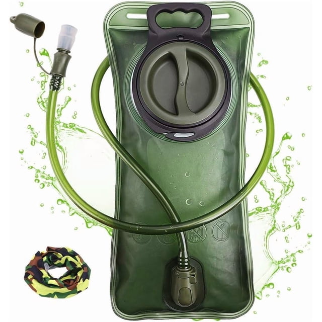 Bolsa de Hidratación CHERAINTI 2.5L para Mochila de Senderismo Verde
