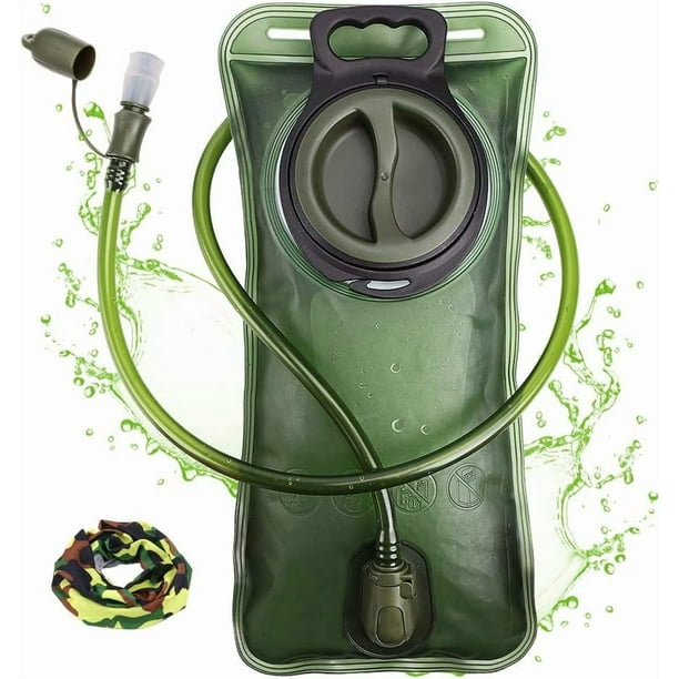 Bolsa de Hidratación CHERAINTI 2.5L para Mochila de Senderismo Verde