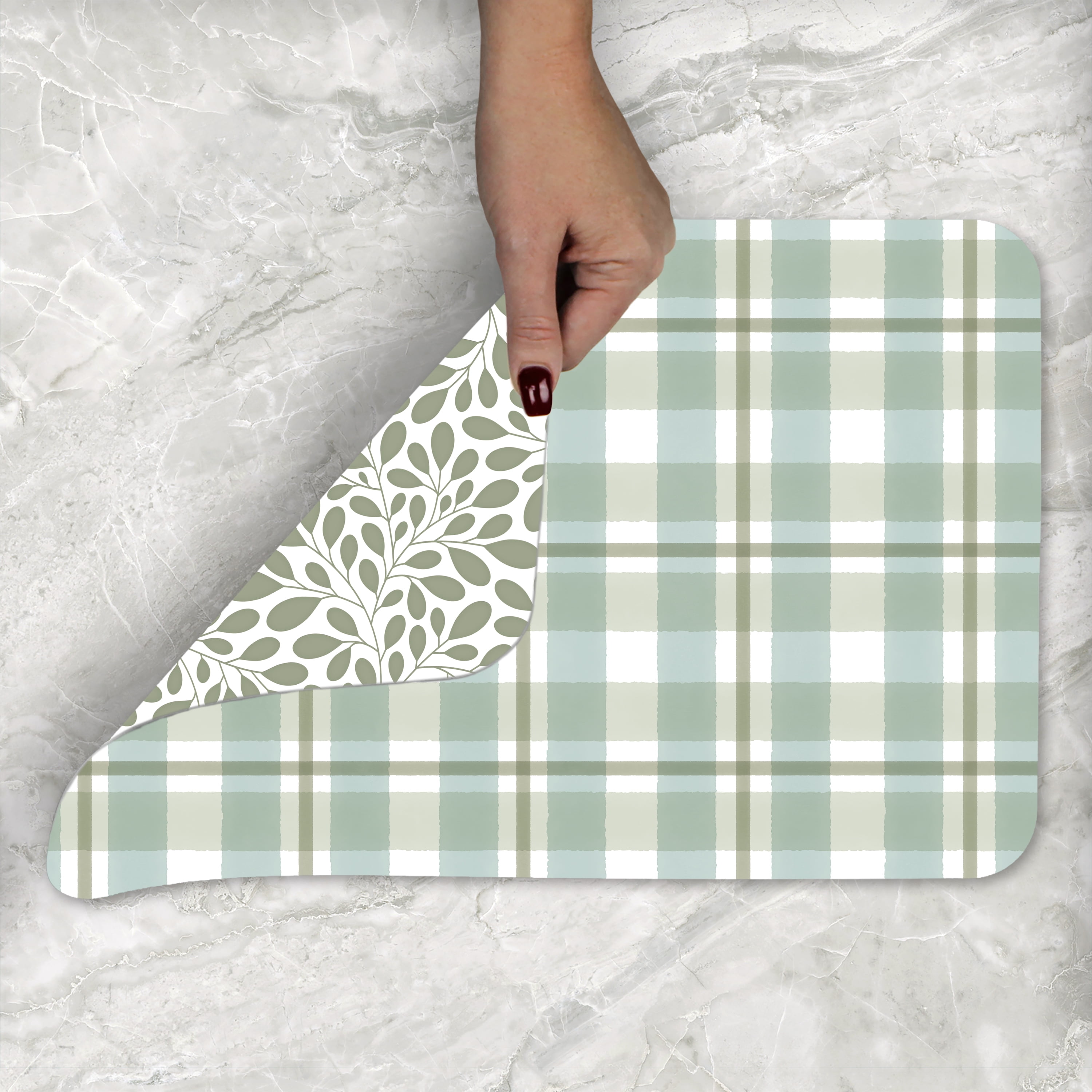 (4 pack) Conimar Garden Vines Reversible Flexible Plastic Placemat