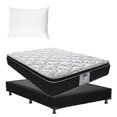 thumbnail image 1 of Colchón Queen Size Restonic Hernan con colchoneta Pillow Top 5 cm Almohada Osos Box Black, 1 of 10