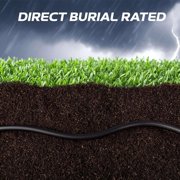 Cables Direct Online 500FT CAT6 Outdoor 23AWG 550MHz UTP Copper Clad Aluminum Solid Bulk Ethernet Cable Direct Burial UV Wire