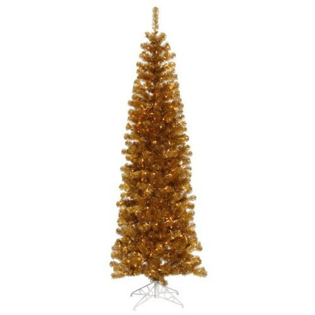 Vickerman 5' Antique Gold Artificial Christmas Tree with 200 Warm White LED Lights