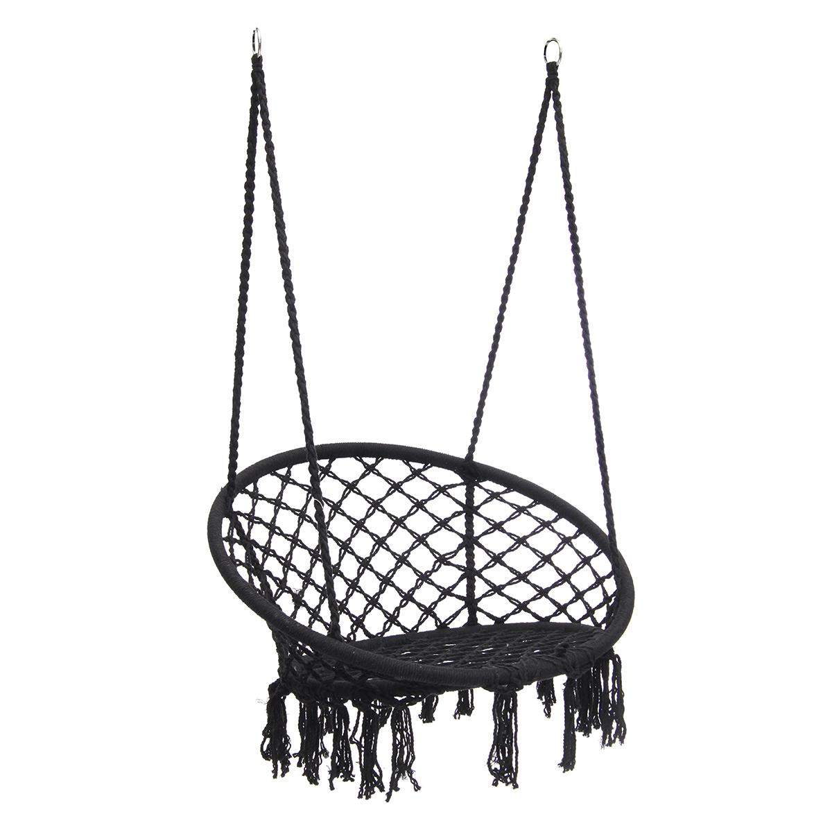 AUGIENB Hammock Chair Hanging Chairs Mesh Woven Macrame Swing Garden Indoor Outdoor Home Decor,100/120/150KG Load-Bearing Christmas Gift - image 1 of 7