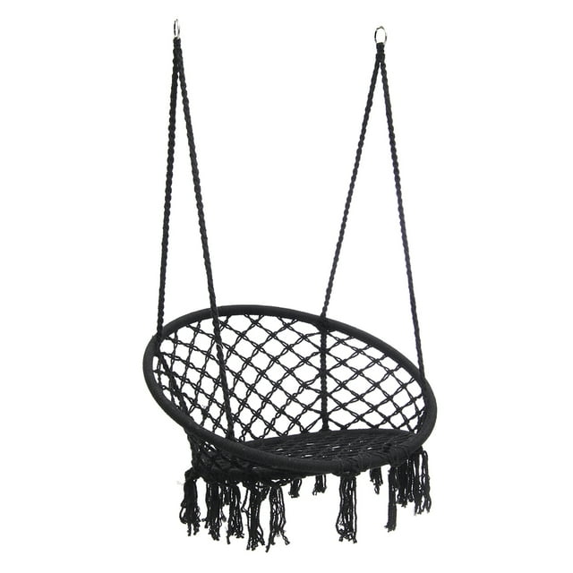 AUGIENB Hammock Chair Hanging Chairs Mesh Woven Macrame Swing Garden Indoor Outdoor Home Decor,100/120/150KG Load-Bearing Christmas Gift