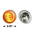 thumbnail image 6 of Hidden Temple Orange Iguanas Metal 0.75" Lapel Hat Pin Tie Tack Pinback, 6 of 6