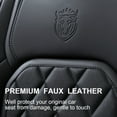 thumbnail image 3 of Coverado Front Car Seat Covers, Waterproof Premium Leather Seat Cushions, 6 Pieces Auto Interior Protectors Universal Fit Most Cars, Suvs, Pickup Trucks, Black, 3 of 8