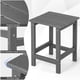thumbnail image 5 of Costway Mesa Lateral de Exterior, Mesa Cuadrada para Patio Resistente a la Intemperie de HDPE, Fácil Mantenimiento y Montaje, Negro/Teca/Gris/Blanco, 5 of 5