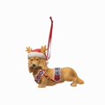 thumbnail image 1 of MASK1 Colgante De Perro Dachshund , Adorno De Árbol De Navidad De Acrílico De Dibujos Animados , Decoración Navideña Divertida De, 1 of 4
