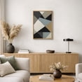 thumbnail image 5 of Framed Canvas Print Geometric Wall Art Abstract Neutral Modern Decorative for Living Room Bedroom - 16"x24" NATURAL, 5 of 8