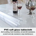 thumbnail image 5 of Clear plastic tablecloth Waterproof table protector Crystal clear plastic table cover - style:style1;, 5 of 5