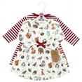 thumbnail image 2 of Touched by Nature Girls Organic Cotton Dresses, Woodland Alphabet, 0-3 Months, 2 of 4