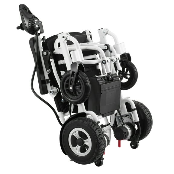 KFFKFF 300 lbs Folding Electric Wheelchair 20 in Wide Motorized Power Chair