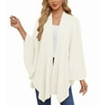thumbnail image 6 of Elegant One-Piece Cape Wrap, Soft Batwing Sleeve Poncho for Women, Solid Color Shawl, One Size Fits All,6, 6 of 44