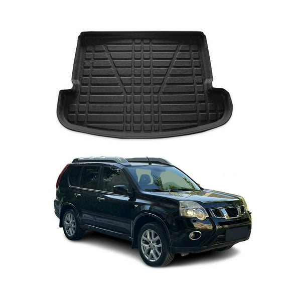 OMAC Cargo Mats Liner for Nissan Rogue 2014-2020 Black All-Weather TPE