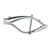 DONSP1986 Brushed Alum Bicycle Gas Frame 2.4L Fuel Tank Gas Motorized Bike Frame