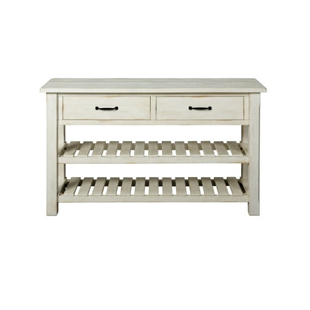 - Martin Svensson Home Barn Door Collection Sofa Table, Antique White