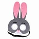 thumbnail image 5 of Máscara de fieltro de animal para mascarada, máscara facial para juego de rol, para graduación, Halloween, niños y adolescentes Conejo, 5 of 9