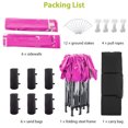 thumbnail image 5 of 10'x20' Sturdy Pop Up Canopy with 6 Removable Sidewalls & Carry Bag, High Density Oxford Outdoor Shade Canopy with 6pcs Weight Bag, Instant Portable Party Folding Tent, Pink, 5 of 9