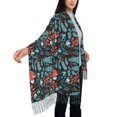 thumbnail image 4 of Honeii Squirrel Owl Autumn Maple Leaves Print Scarf Oversized Scarf Tassel Fall Winter Thick Scarf Warm Shawl Women,Women's Scarves & Wraps, 4 of 8