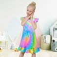 thumbnail image 2 of 2Pcs Girls Nightgowns 4-8 Years Unicorn Sleepwear Night Sleep Dress Pajamas Little Kids Toddler Soft Nightgown, 2 of 7