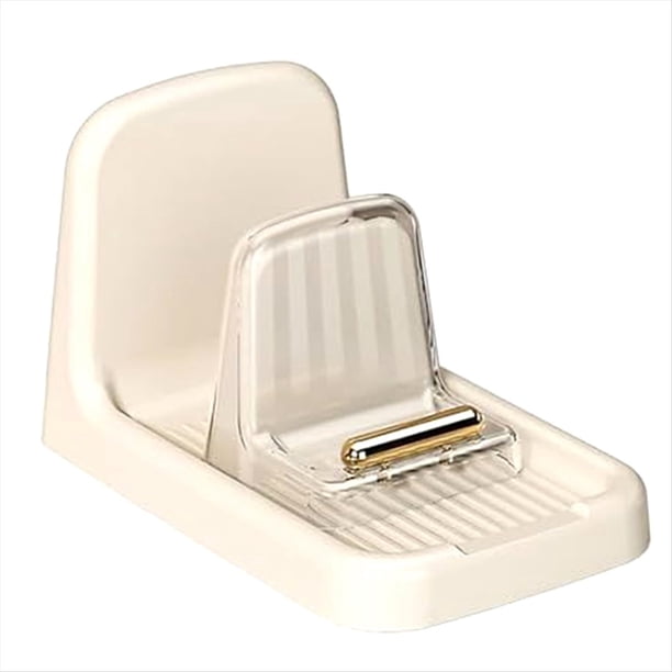 Soporte para Tapa de Olla para Encimera, Estante Organizador Resistente, Soporte para Cuchara de Plástico, Tenedor de Cocina, Espátula, Cubierta para Sartén, Estante