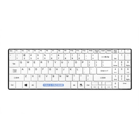 Man & Machine ITSC-W5 C3 Planet Its Cool Keyboard, White