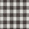 thumbnail image 3 of HomeRoots 673356 9 x 12 ft. Black & Ivory Plaid Transitional Washable Machine Made Rectangle Area Rug with UV Protection, 3 of 9