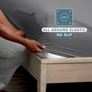 Bare Home 2-Pack Fitted Sheets - Premium 1800 Collection - Ultra-soft - Deep Pocket - Queen, Gray