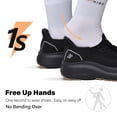 thumbnail image 3 of Slip in Women Hands Free Walking Shoes Wide Toe Box Arch Support with Metatarsal Pads Athletic Tennis Sneakers Slip on Breathable Plantar Fasciitis Orthopedic Thick Cushion Zero Drop Sole, 3 of 6
