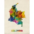 thumbnail image 2 of Art.com Colombia Watercolor Map Art Print by Michael Tompsett, 12" x 16", 2 of 4