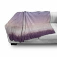 thumbnail image 2 of Landscape Soft Flannel Fleece Blanket, Abstract Graphic of Snowy Mountains Eagle Sky Trees Gradient Sunset, Cozy Plush for Indoor and Outdoor Use, 50" x 60", Lavender Eggplant Rose, by Ambesonne, 2 of 5