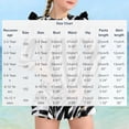 thumbnail image 3 of hengsof Girls' Long Sleeve Split Swimsuit, Fashionable Ruffle Print Marine Sports Conservative Skirt Swimsuit Suit, Suitable for The Seaside Beach Children 2-12 Years Old, 3 of 7