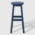 thumbnail image 2 of WestinTrends Malibu 29" HDPE Outdoor Patio Round Bar Stool, Navy Blue, 2 of 7
