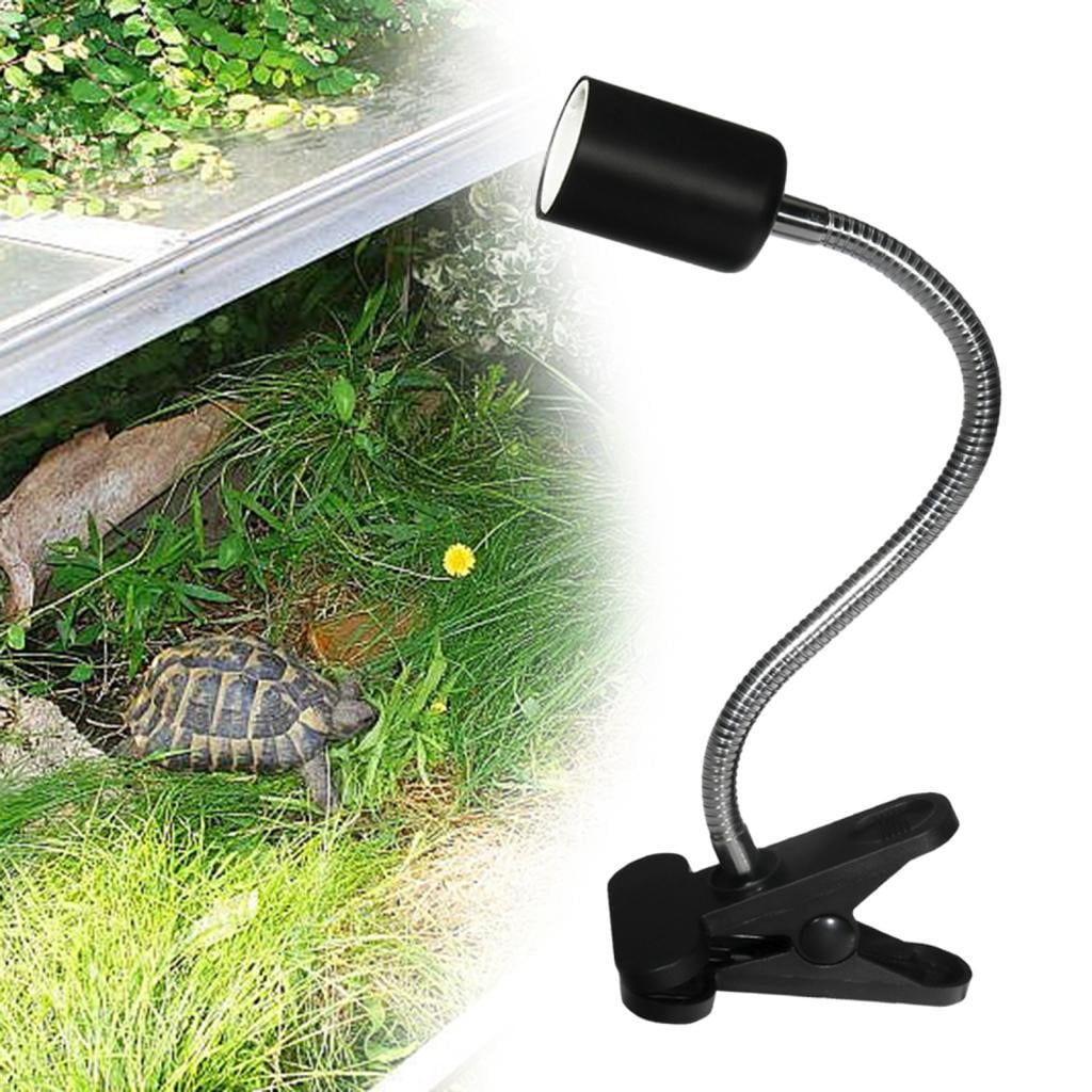 Zxpjkyu Reptile Lamp, Lamp with Stand & Switch, UVA UVB Reptile Lamp with Attachment Flexible Clip 2