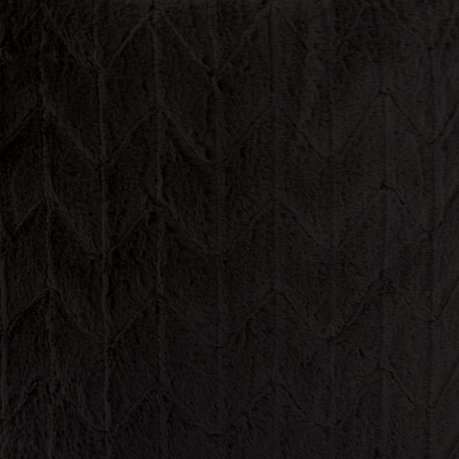 Scroll Puff Chair Angora Ebony