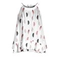 thumbnail image 5 of SMihono Hauts pour Femmes Débardeur Décontracté Sans Manches Imprimé Col Rond Blouse à Volants Crop Top pour Femmes Hauts d'Été pour Femmes, 5 of 5