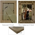 thumbnail image 2 of Hunting Picture Frame Paws Print Wood Photo Frames Engraved Display Tabletop Postcard Frame for Hanging Wall Birthday Christmas Home Hunters Gifts 4x6Inch-Hunting Makes The Best Memories, 2 of 9