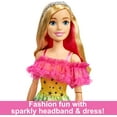 thumbnail image 4 of Large Barbie Doll, 28 Inches Tall, Blond Hair and Rainbow Dress, 4 of 7